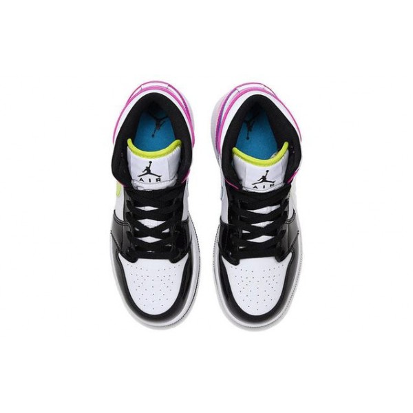 Air Jordan 1 Mid SE'Cyber Active Fuchsia' GS White/Cyber/Active Fuchsia CZ9835-100