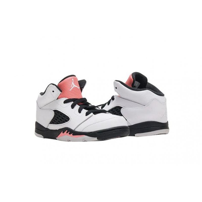 Air Jordan 5 Retro TD 'Sun Blush' White/White/Sun Blush-Black 725172-115