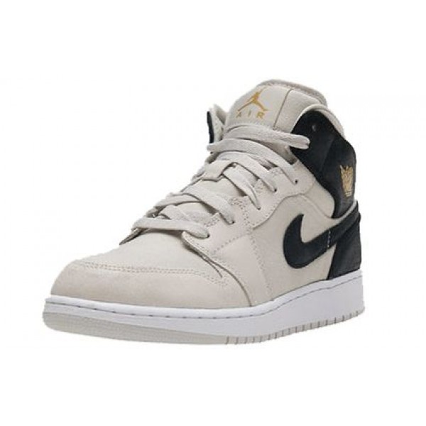 Air Jordan 1 Mid GS Light Bone 554725-023