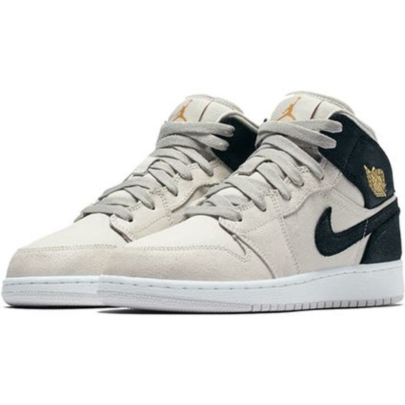 Air Jordan 1 Mid GS Light Bone 554725-023