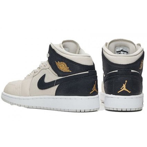 Air Jordan 1 Mid GS Light Bone 554725-023