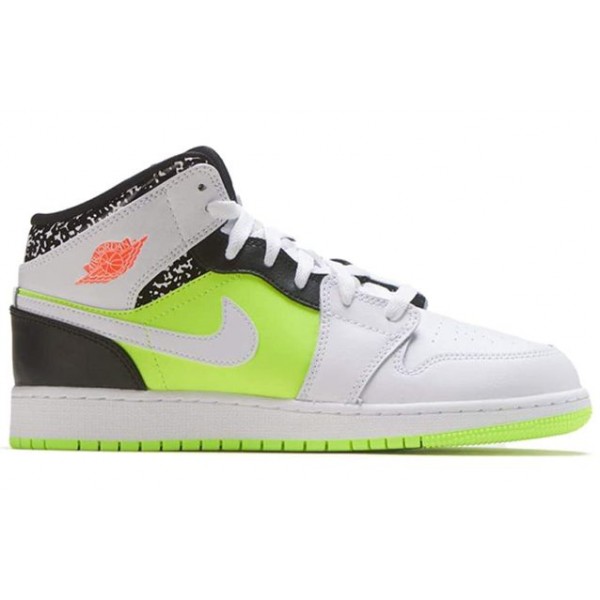 Air Jordan 1 Mid GS Composition Notebook 554725-870