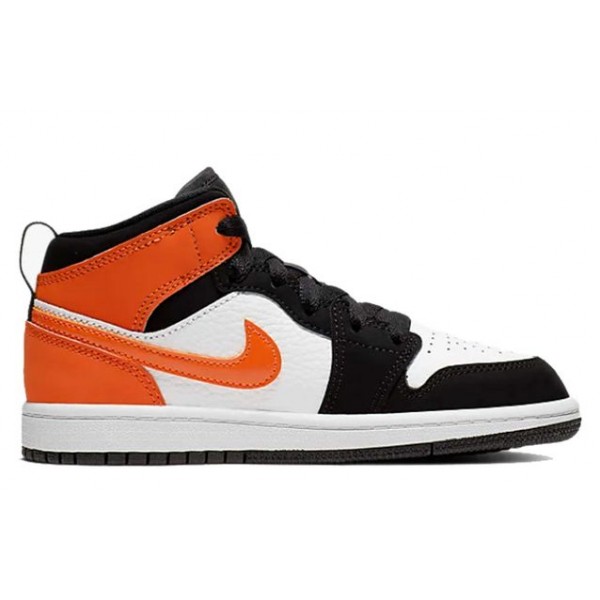 Air Jordan 1 Mid PS 'Shattered Backboard' Black/Starfish/Starfish/White 640734-058