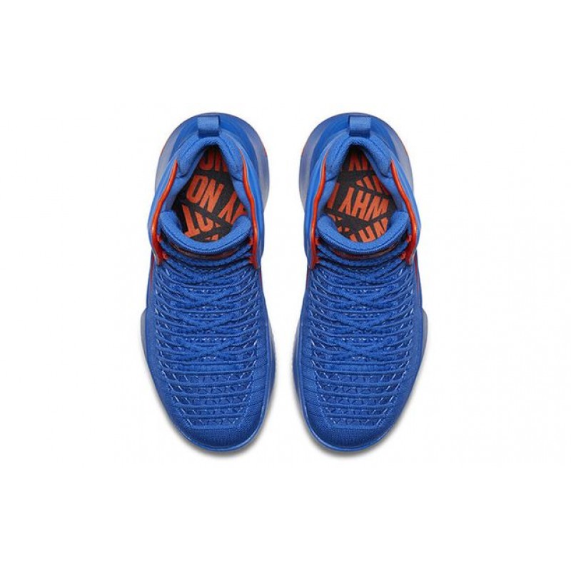 Air Jordan XXXII BG SIGNAL BLUE/TEAM ORANGE-METALLIC SILVER AA1254-400