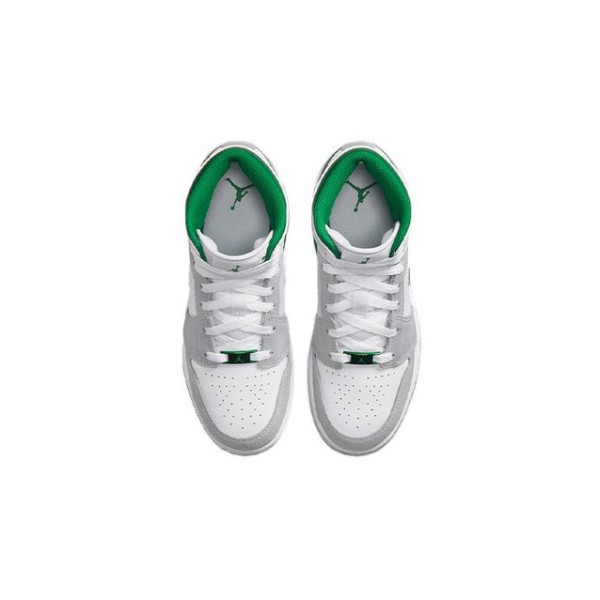 Air Jordan 1 Mid (GS) White Pine Green Smoke Grey (GS) DC7248-103