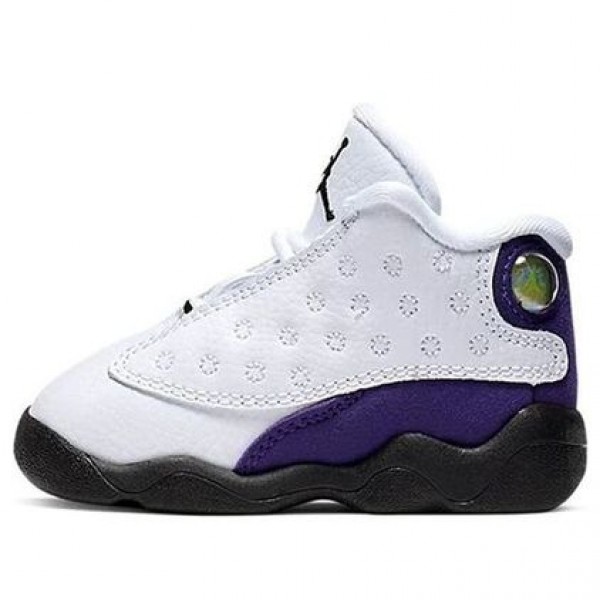 Air Jordan 13 Retro TD 'Lakers' White/Black/Court Purple/University Gold 414581-105