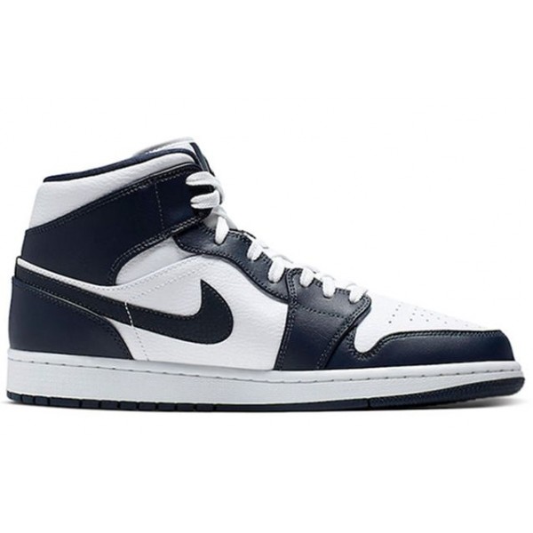 Air Jordan 1 Mid White Obsidian 554724-174