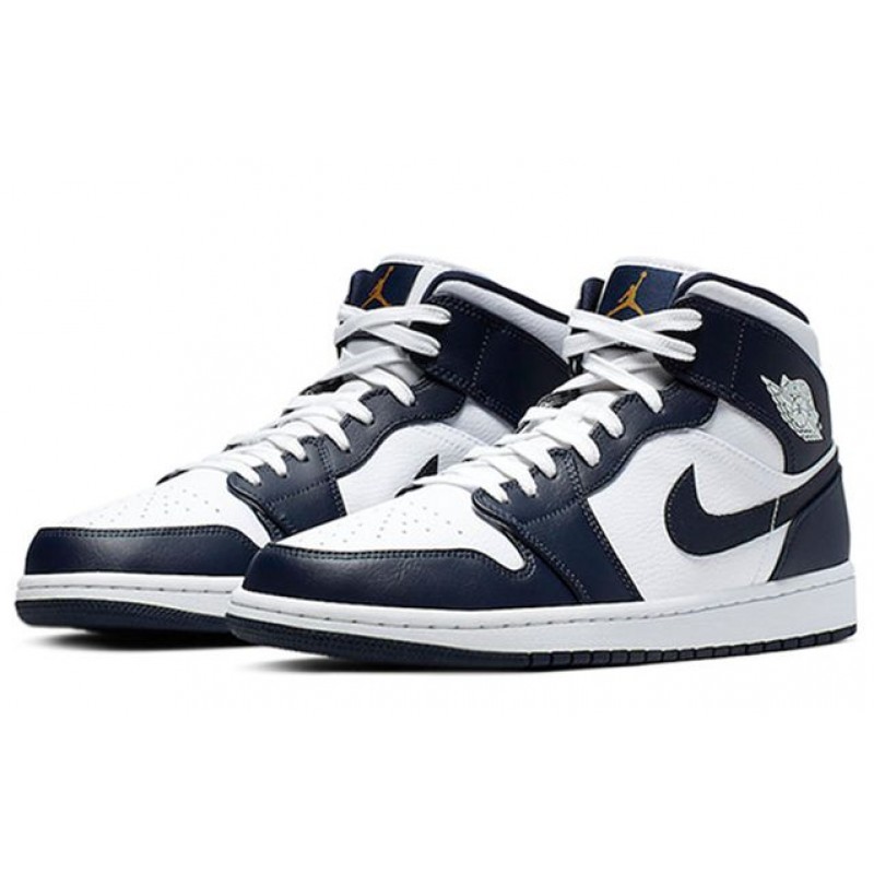 Air Jordan 1 Mid White Obsidian 554724-174