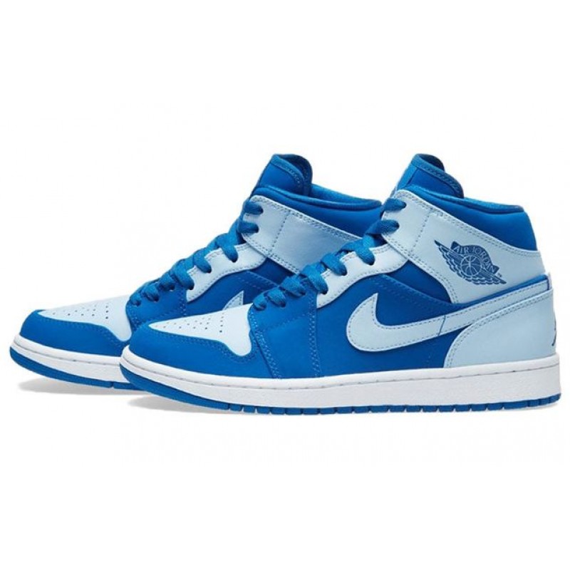 Air Jordan 1 Mid Team Royal/Ice Blue-White 554724-400