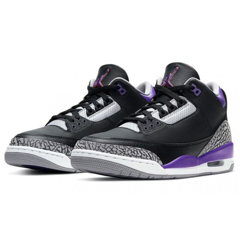 Air Jordan 3 Retro Black Court Purple CT8532-050