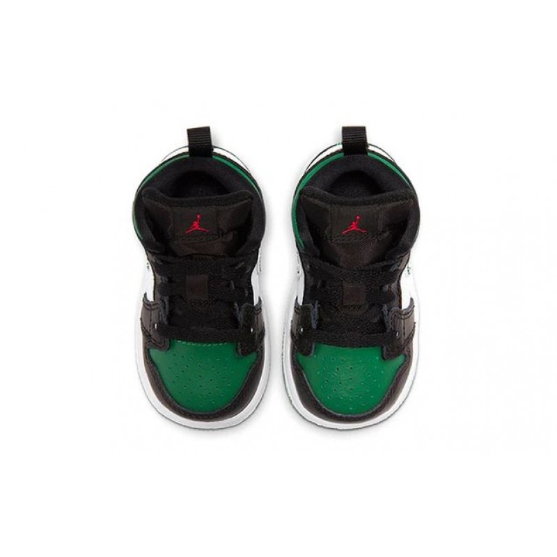 Air Jordan 1 Mid TD 'Black Pine Green' Black/White/Gym Red/Pine Green 640735-067