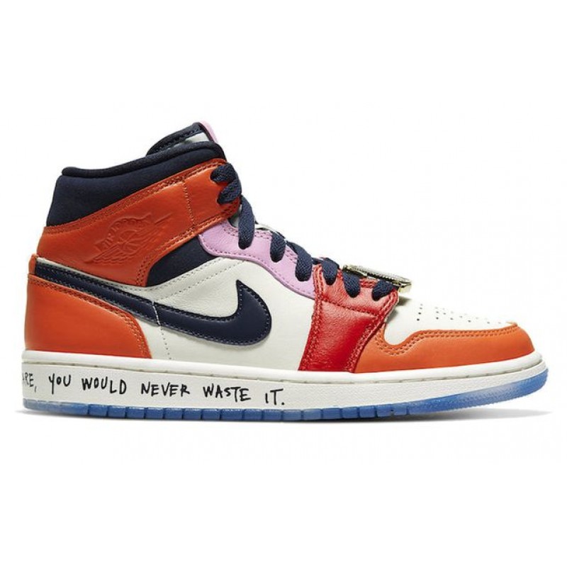 Womens WMNS Air Jordan 1 Mid Melody Eshani - Fearless CQ7629-100