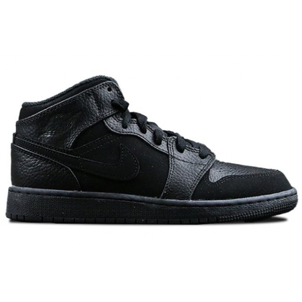 Air Jordan 1 Mid (GS) Black 554725-064