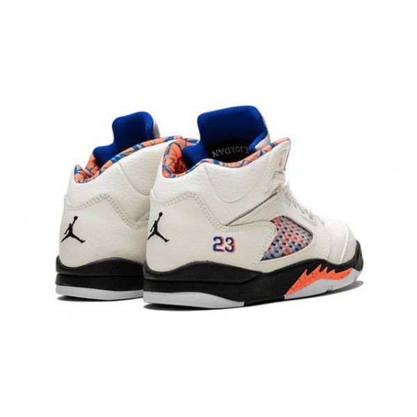 Air Jordan 5 Retro PS 'International Flight' Sail/Orange Peel-Black-Hyper Royal 440889-148