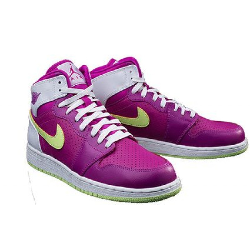 Air Jordan 1 Retro High GG 'Fuchsia Flash' Fuchsia Flash/Liquid Lime-White 332148-509