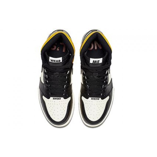 Air Jordan 1 Retro High OG NRG 'Not For Resale' Sail/Black-Varsity Maize 861428-107