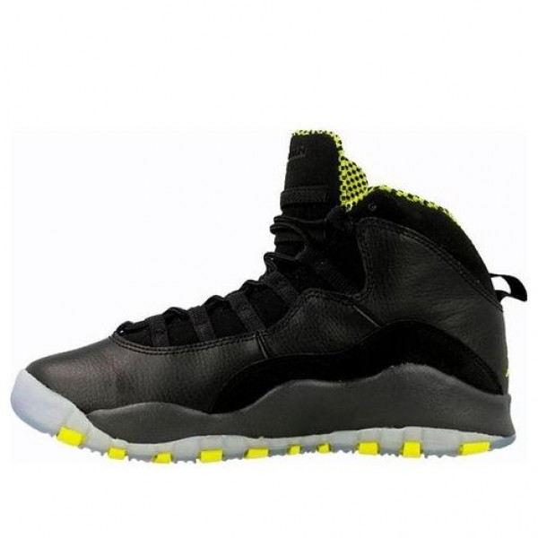 Air Jordan 10 Retro GS Black Venom Green 310806-033