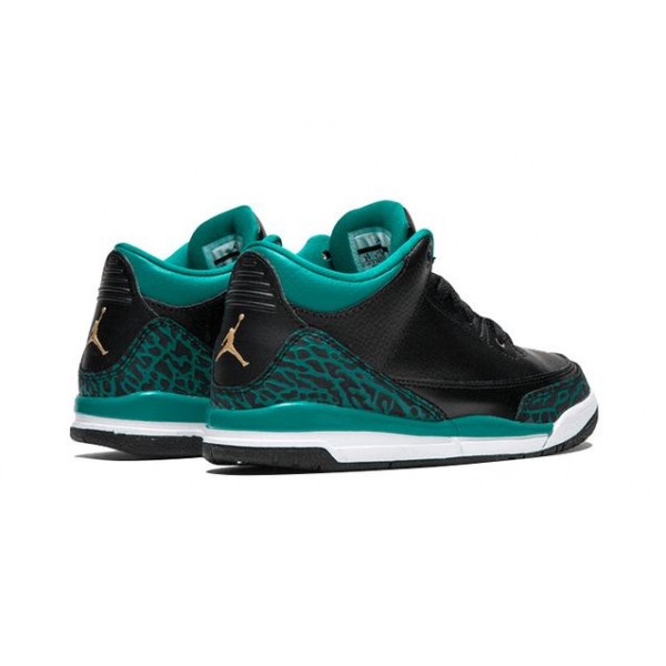 Air Jordan 3 Retro GP 'Black Metallic Gold' Black/Metallic Gold-Rio Teal-White 441141-018