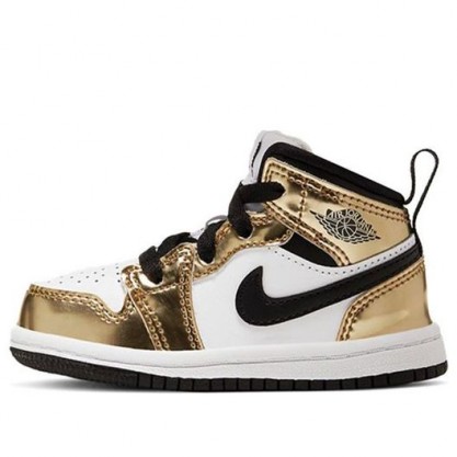 Air Jordan 1 Mid SE PS 'Metallic Gold' Metallic Gold/White/Black/Black DC1422-700