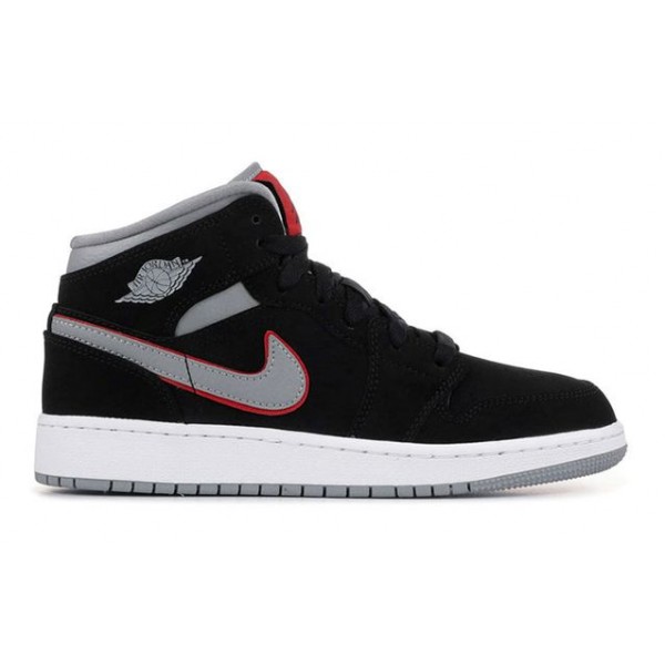 Air Jordan 1 Mid GS Black Particle Grey 554725-060