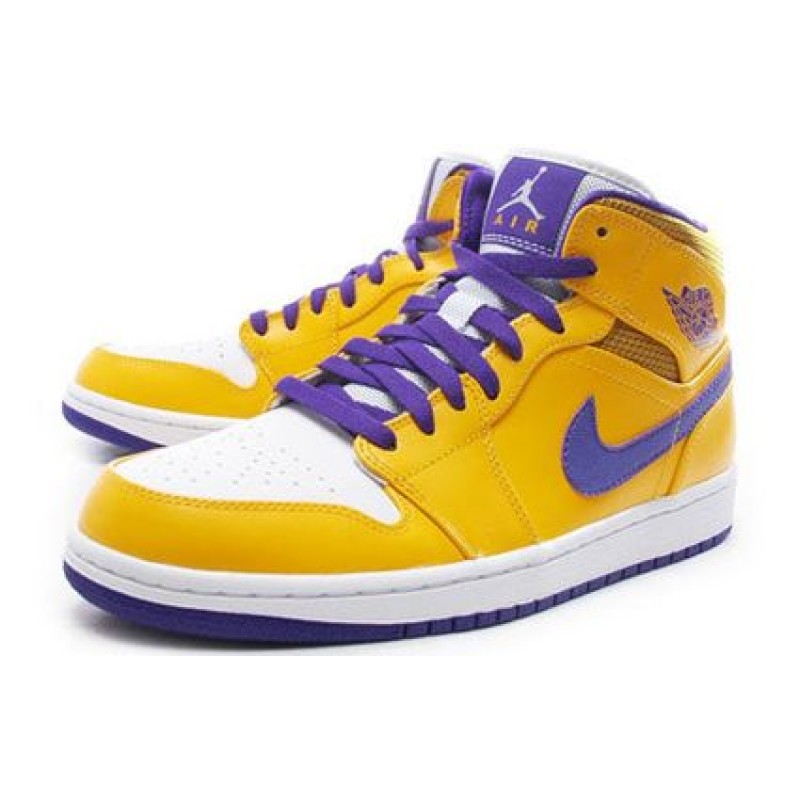 Air Jordan 1 Mid University Gold Grape Ice 554724-708