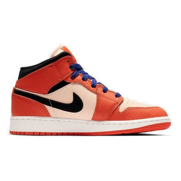 Air Jordan 1 Mid SE GS Team Orange BQ6931-800