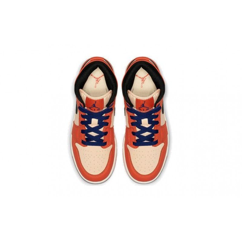 Air Jordan 1 Mid SE GS Team Orange BQ6931-800