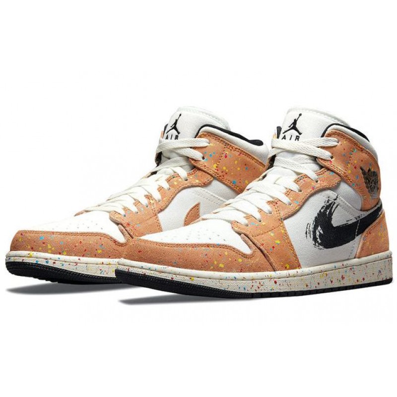 Air Jordan 1 Mid SE Brushstroke DA8005-100