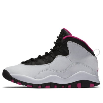 Air Jordan 10 Retro GG 'Vivid Pink' Pure Platinum/Black-Vivid Pink 487211-008