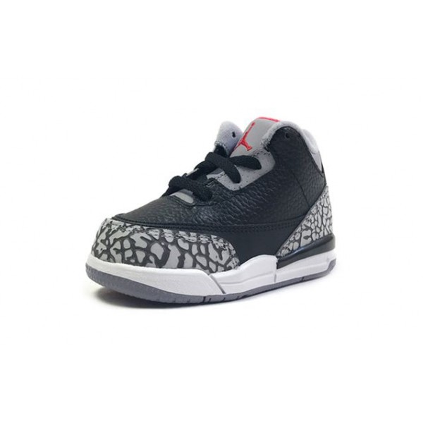 Air Jordan 3 Retro OG TD 'Black Cement' 2018 Black/Fire Red-Cement Grey 832033-021