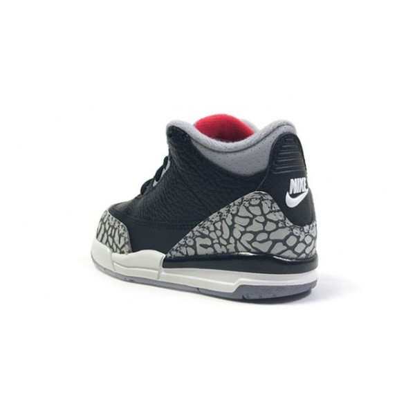 Air Jordan 3 Retro OG TD 'Black Cement' 2018 Black/Fire Red-Cement Grey 832033-021