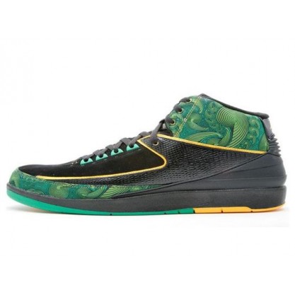 Air Jordan 2 High 'Doernbecher' Black/Pro Gold-Lucky Green 318304-071