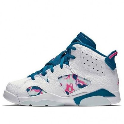 Air Jordan 6 Retro PS 'Green Abyss' White/Green Abyss-Laser Fuchsia 543389-153