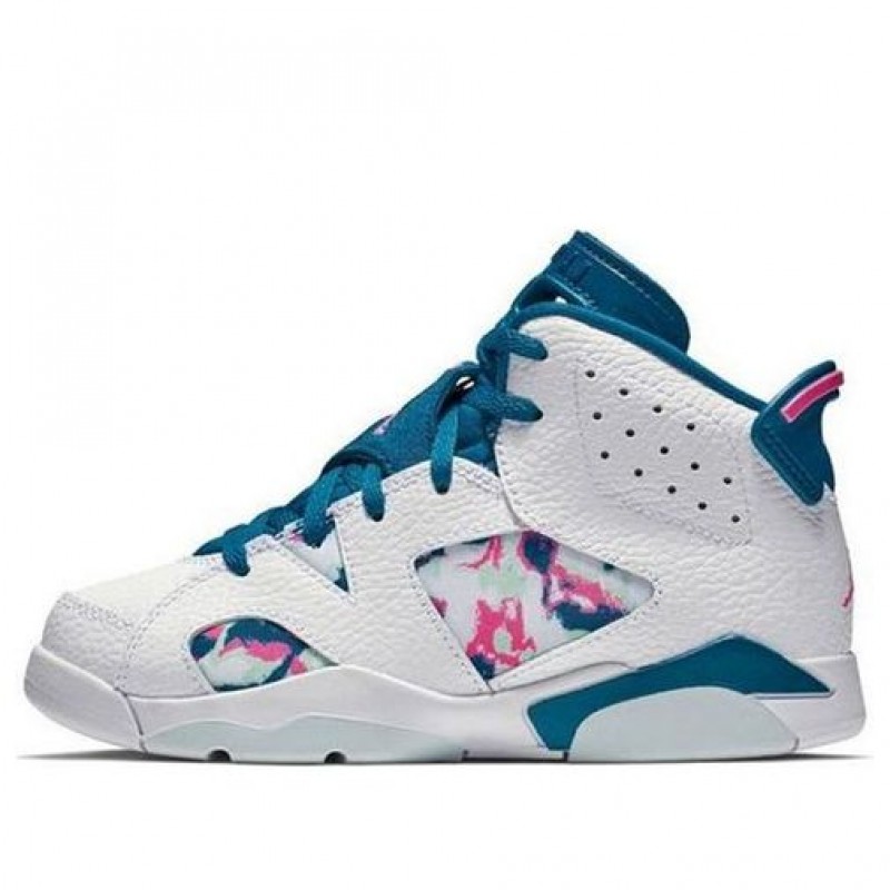 Air Jordan 6 Retro PS 'Green Abyss' White/Green Abyss-Laser Fuchsia 543389-153