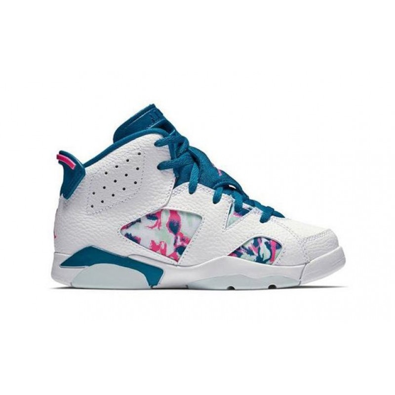 Air Jordan 6 Retro PS 'Green Abyss' White/Green Abyss-Laser Fuchsia 543389-153