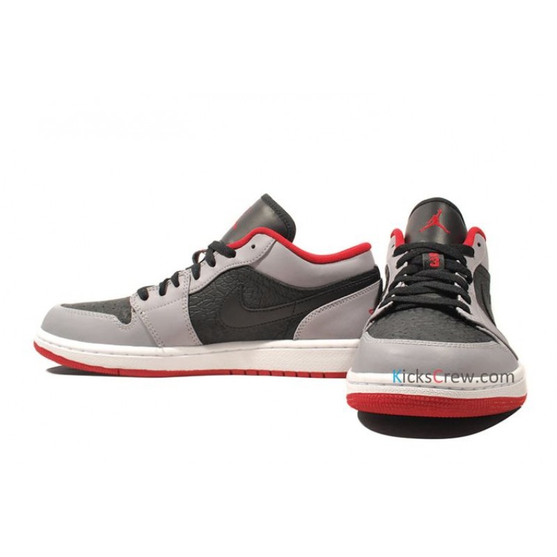 Air Jordan 1 Low Black Cement Grey Red 553558-004