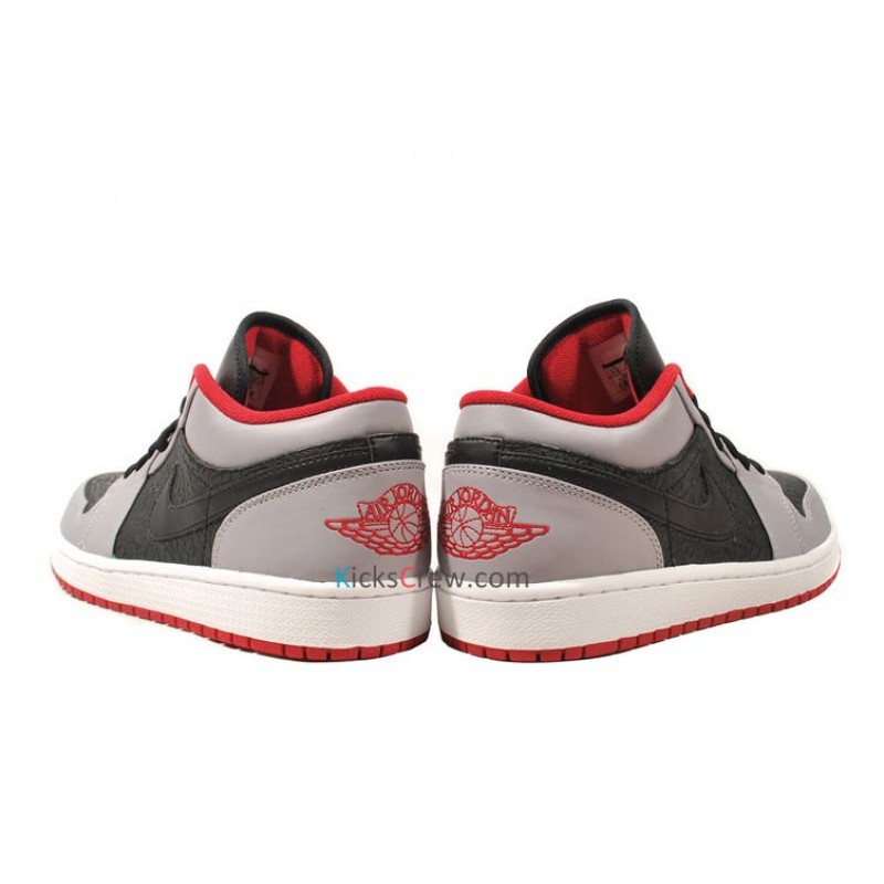 Air Jordan 1 Low Black Cement Grey Red 553558-004