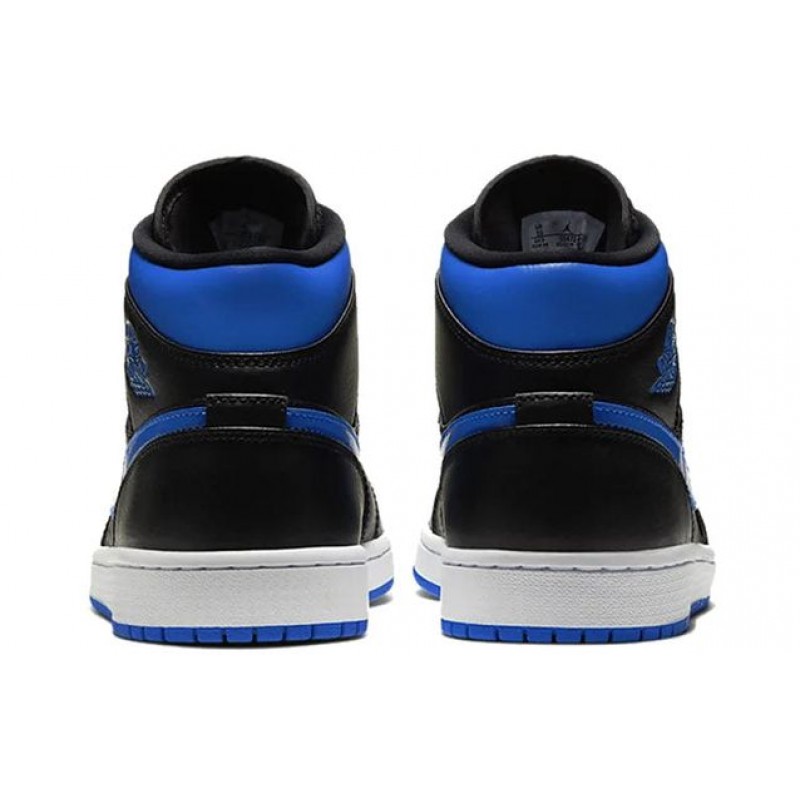 Air Jordan 1 Mid Black Hyper Royal 554724-068