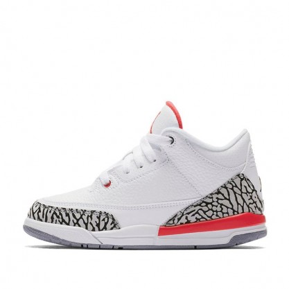 Air Jordan 3 Retro BP White Fire Red 429487-116