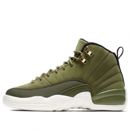 Air Jordan 12 Retro BG Olive Canvas 153265-301