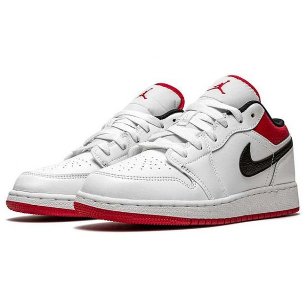 Air Jordan 1 Low GS 'White Gym Red' White/Gym Red/Black 553560-118