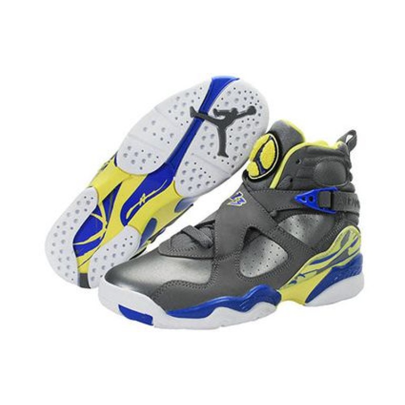 Air Jordan 8 Retro GS Cool Grey Electric Yellow 580528-038