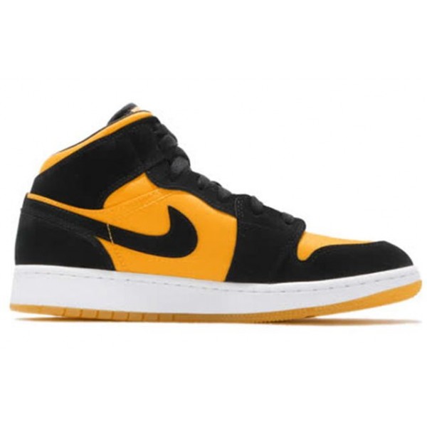 Air Jordan 1 Mid SE GC GS Black University Gold CD6760-007