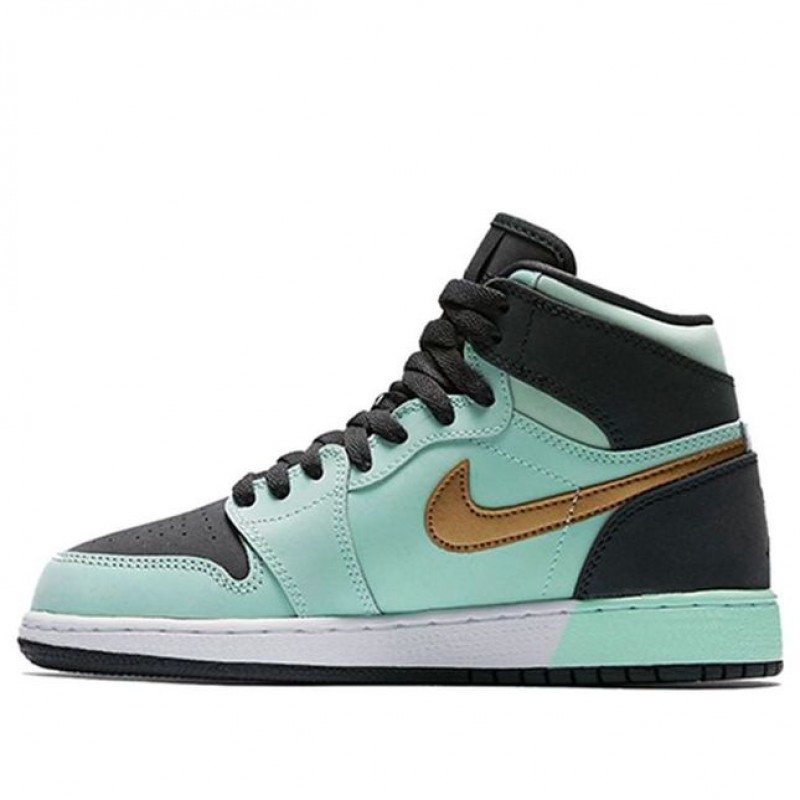 Air Jordan 1 Retro High'Mint Foam' GS Mint Foam/Anthracite-White-Metallic Gold 332148-300