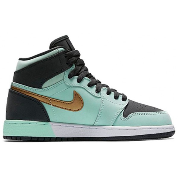 Air Jordan 1 Retro High'Mint Foam' GS Mint Foam/Anthracite-White-Metallic Gold 332148-300