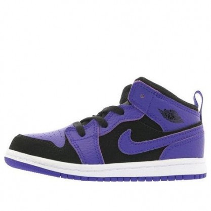 Air Jordan 1 Mid TD 'Dark Concord' Black/Dark Concord-White 640735-051