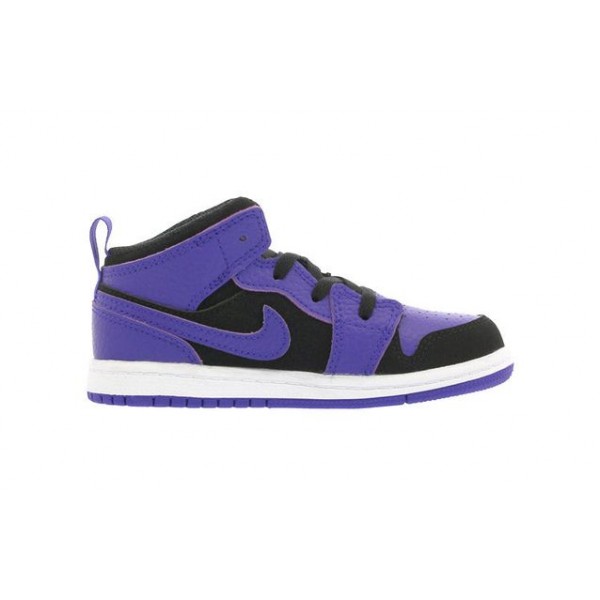 Air Jordan 1 Mid TD 'Dark Concord' Black/Dark Concord-White 640735-051