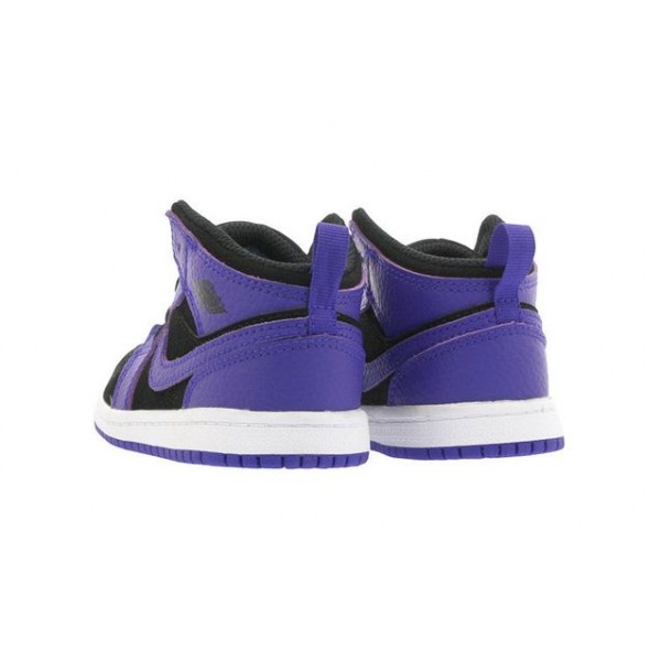 Air Jordan 1 Mid TD 'Dark Concord' Black/Dark Concord-White 640735-051