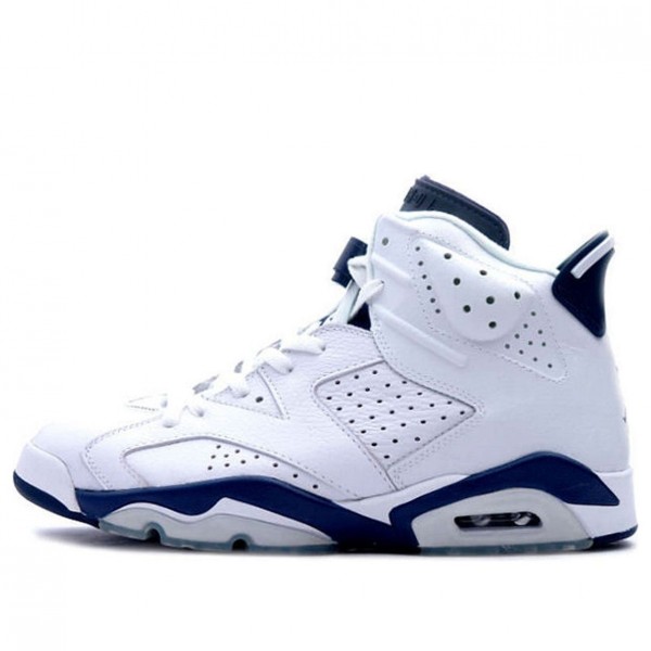 Air Jordan 6 Retro 'White Midnight Navy' White/Midnight Navy 136038-141