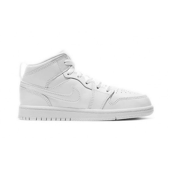 Air Jordan 1 Mid PS 'Triple White' White/White/White 640734-126